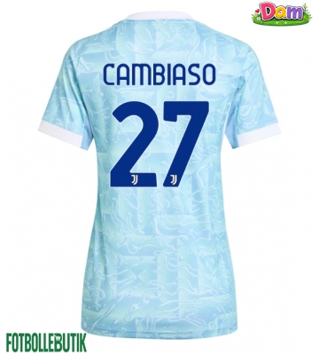 Juventus Andrea Cambiaso #27 Bortatröja Kvinnor 2025-26 Kortärmad